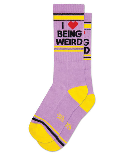 I ❤️ Being Weird Gym Crew Socks