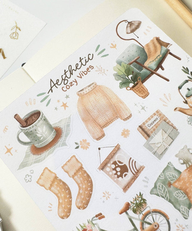 Klistremerkeark | Aesthetic Cozy Vibes