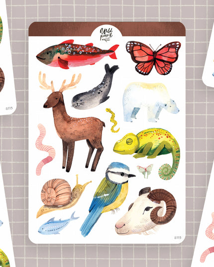 Klistremerkeark | Animals