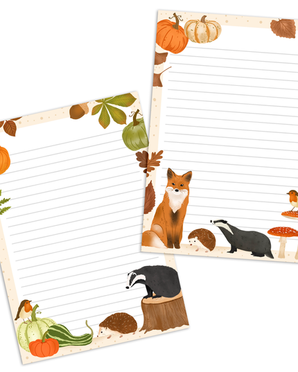 Notatblokk | Cute Autumn | Høstdyr | A5