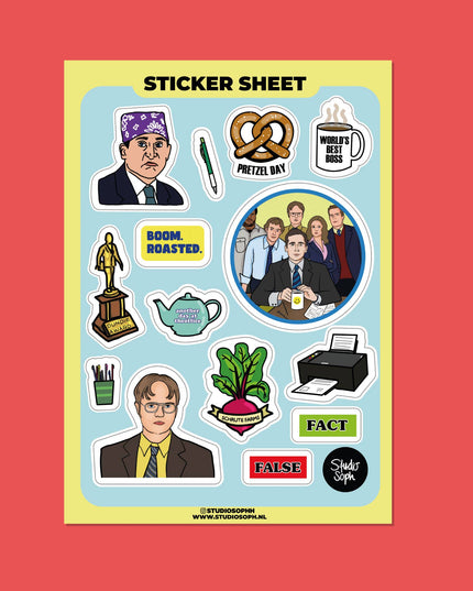 Klistremerkeark | The Office | A5