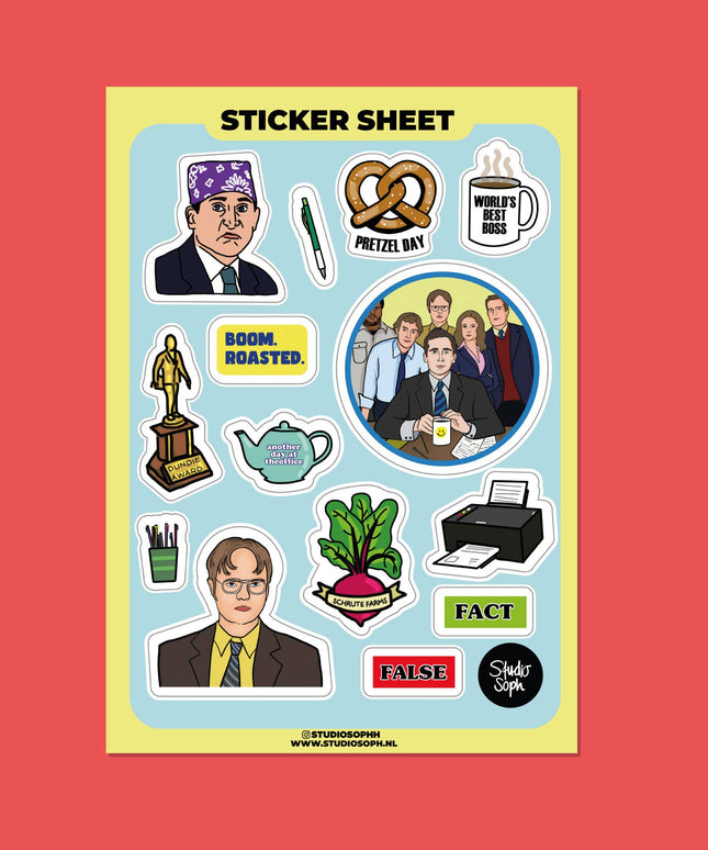 Klistremerkeark | The Office | A5