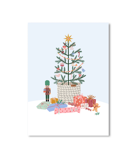 Postkort - Christmas tree