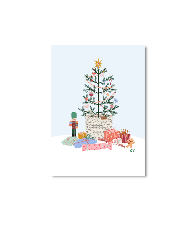 Postkort - Christmas tree