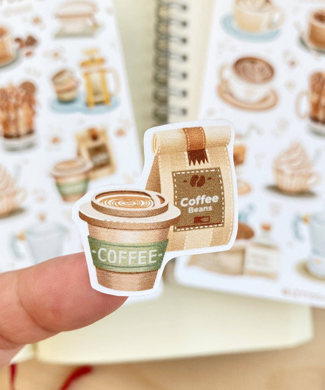 Klistremerkeark | Coffee