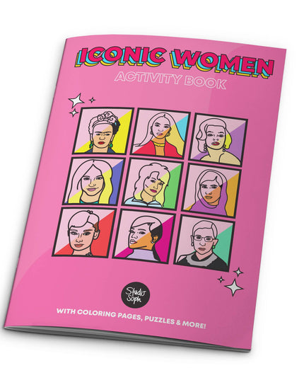 Iconic Women Activity Coloring Book
